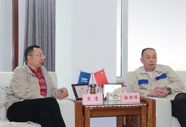 唐宋大数据董事长宋雷一行到访正大制管集团