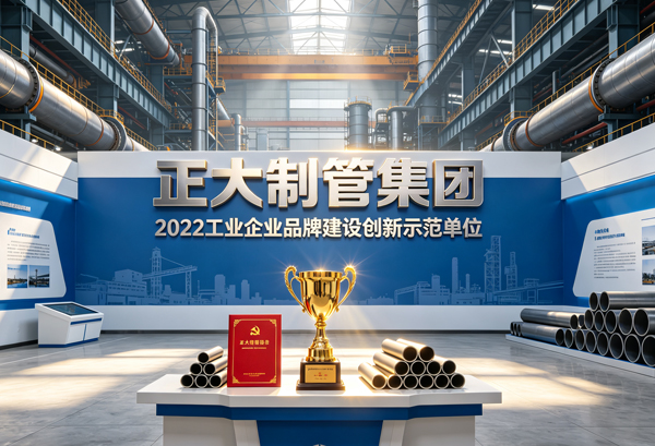 正大制管集团荣获 &ldquo;2022工业企业品牌建设创新示范单位&rdquo;